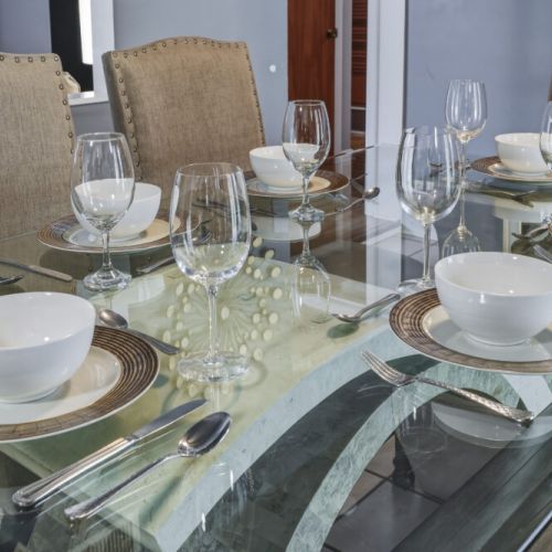 Good quality tableware.