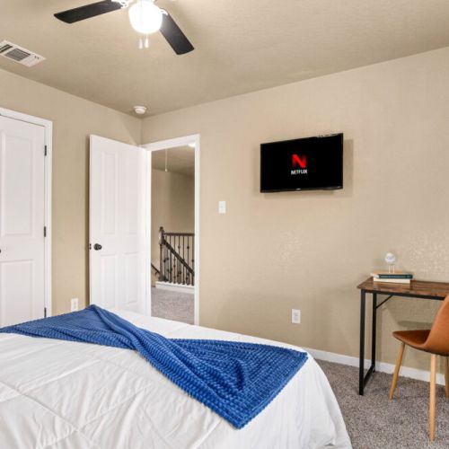 TVs included in all bedrooms.
