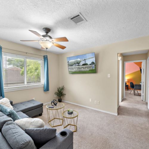 Peaceful family room upstairs