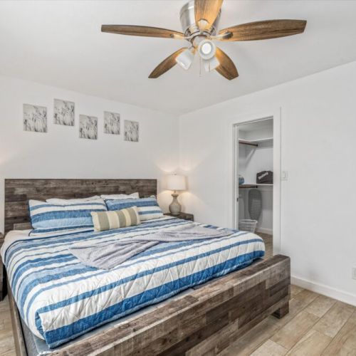 Bedroom with king size bed!