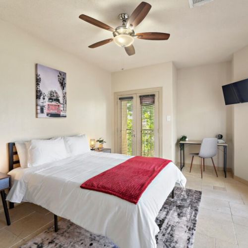 TVs included in all bedrooms! Desk and comfortable chair included.