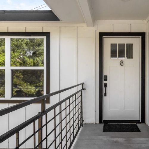 The front door of our lovely apartment.