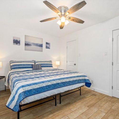 Bedroom with king size bed!