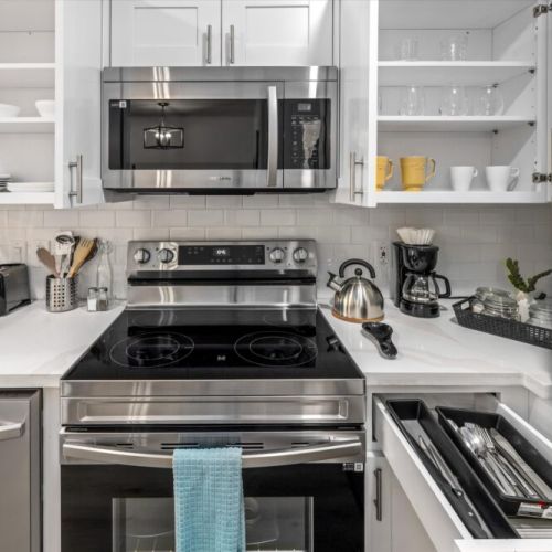 Kitchen is fully equipped so that you can feel like home for long stays.