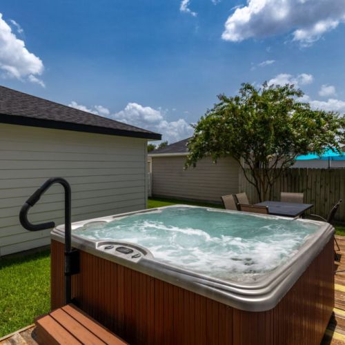 Unwind with your loved ones in our private hot tub; perfect for relaxing and making memories together!