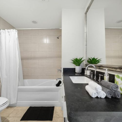 3rd full bathroom is fully stocked with all you need.