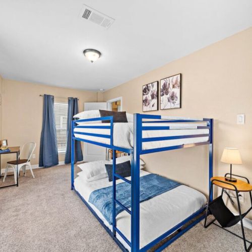 TVs included in all bedrooms! Desk and comfortable chair included.