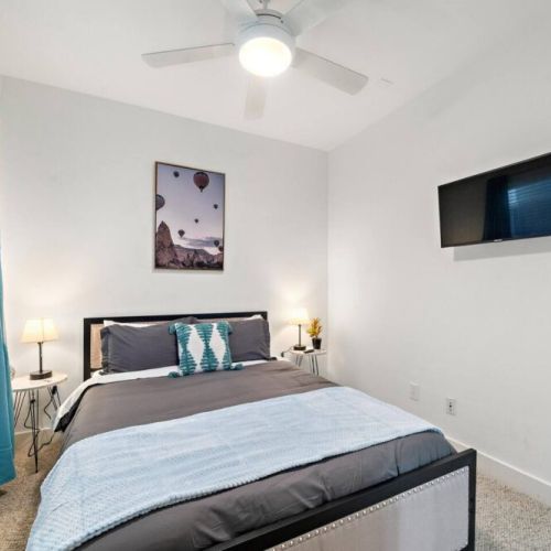 TVs included in all bedrooms.