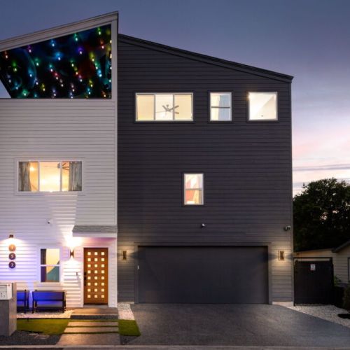 An exterior view of our lovely home. Can't wait to host you.