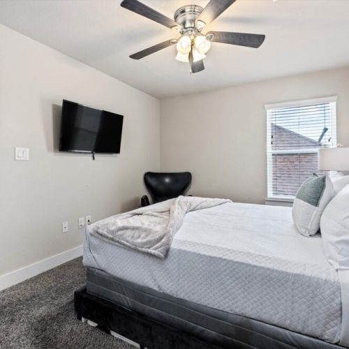 TVs included in all bedrooms.