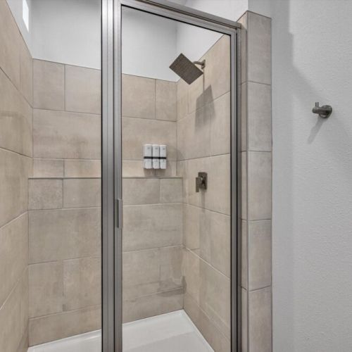 Towels included.