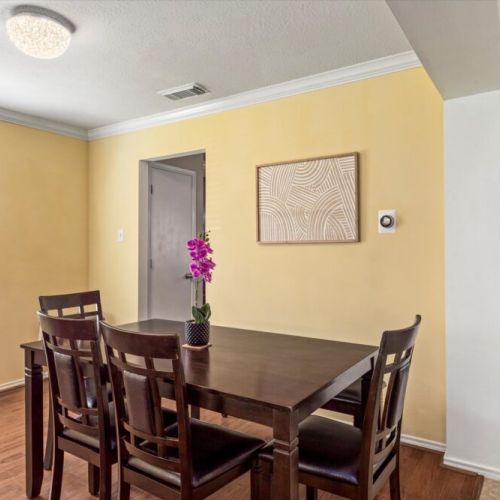 2nd dining table next to thegame room.