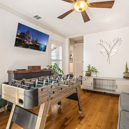 Bring everyone together for friendly foosball games for the perfect hangout!