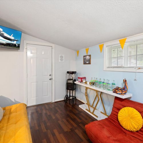 We even include a popcorn machine, perfect for those movie nights!