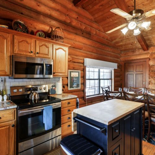 Enough space to prepare a delicious meal for your whole group.