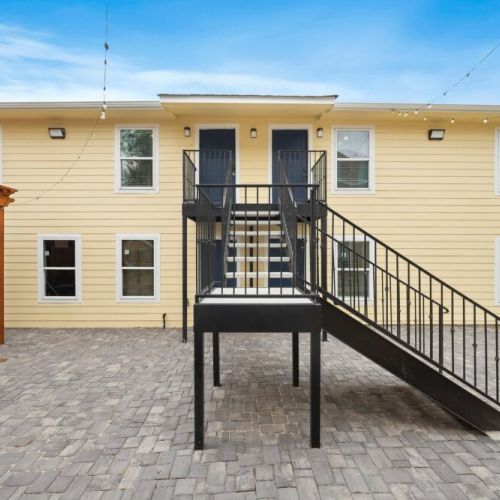 An exterior view of our lovely home. Can't wait to host you. The unit is the one on the 2nd floor (right side).