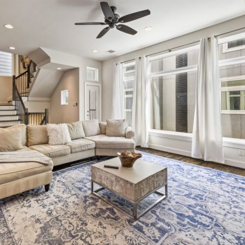 Step into comfort and style with our modern designed living room.