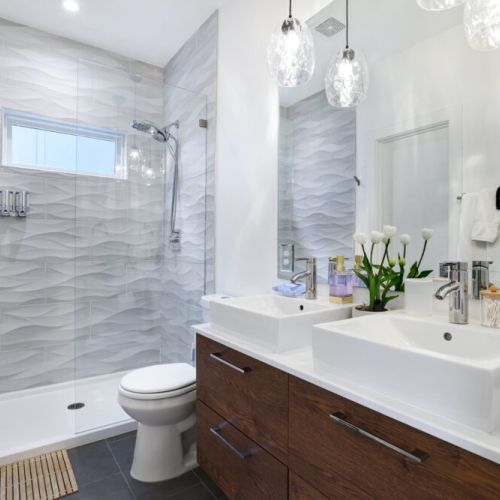 Primary bathroom is fully stocked with all you need. Makeup pads and q-tips included.