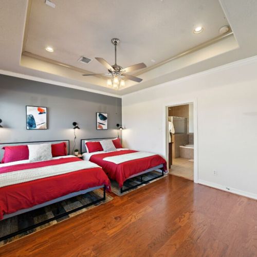 TVs included in all bedrooms.