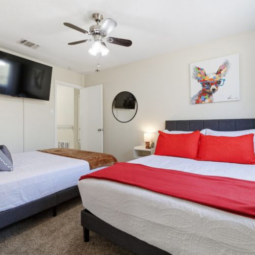 Smart TV included in all bedrooms.