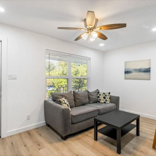Comfy and homely. Large smart TV included.
