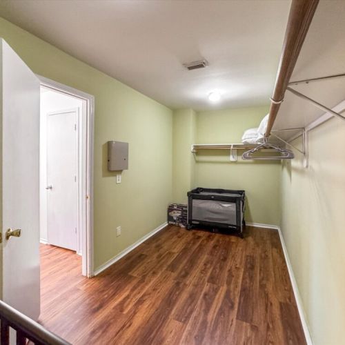 Crib and pack ‘n play included for your family convenience.