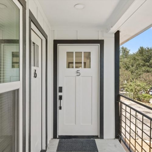 The front door of our lovely apartment.