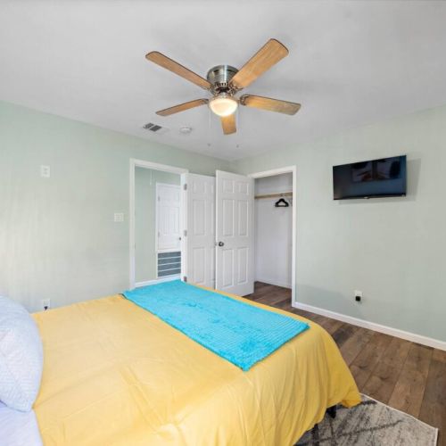 TVs included in all bedrooms.