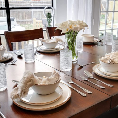 Enjoy a dining area full of natural light.