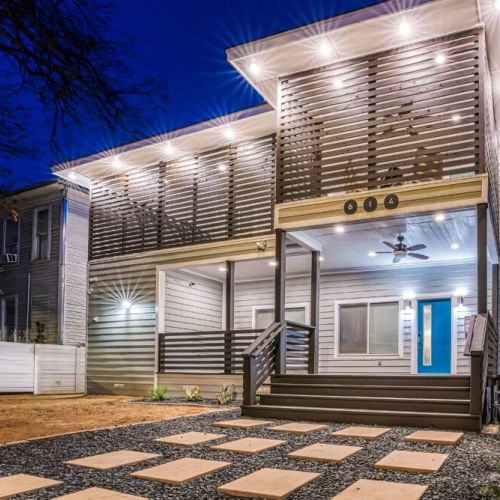 An exterior view of our lovely home. Can't wait to host you.