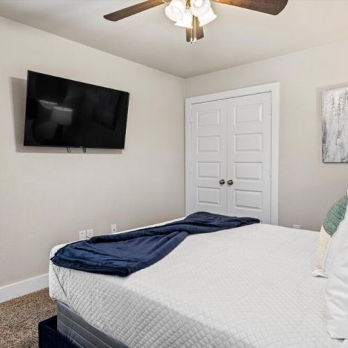 TVs included in all bedrooms.