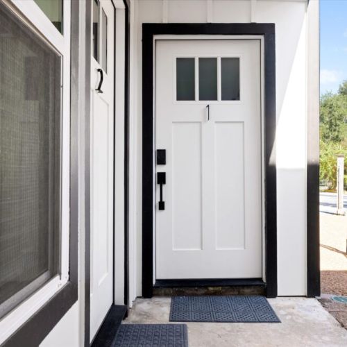 The front door of our lovely apartment.