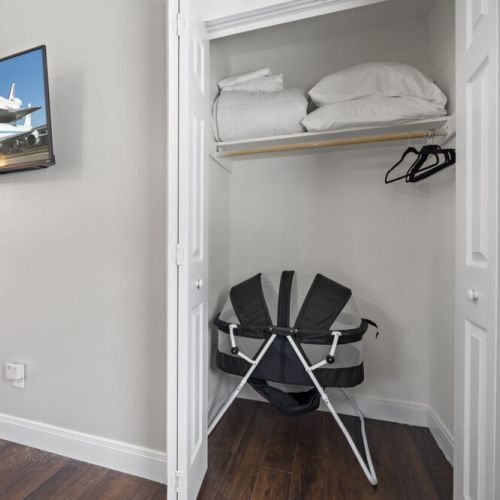 Highchair and bassinet included for your family convenience.