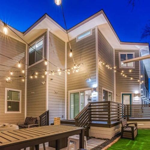 Gather around, share a meal, and let the lights set the mood