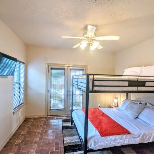 TVs included in all bedrooms.