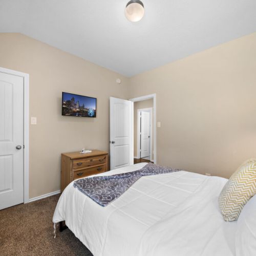 TVs included in all bedrooms.