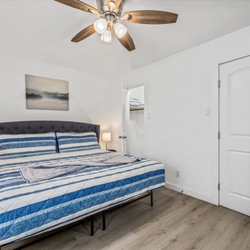Bedroom with king size bed!