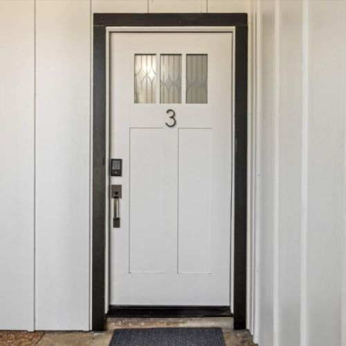The front door of our lovely apartment.