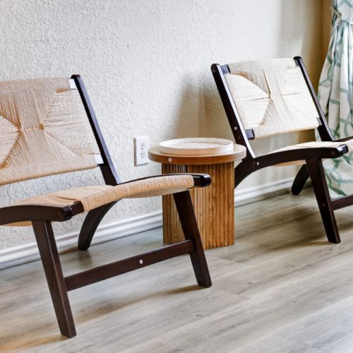 Cozy corner seating.