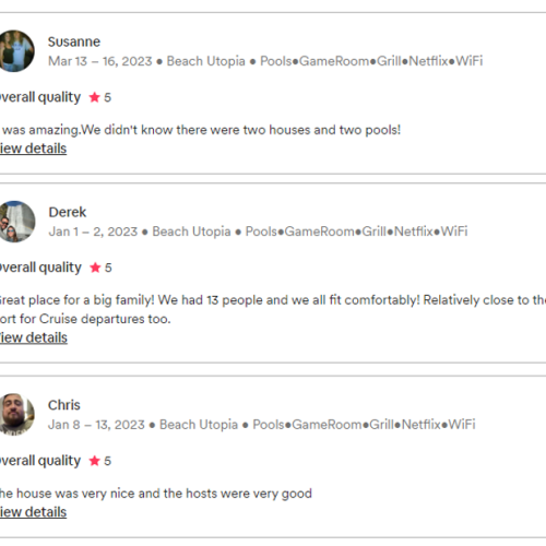 Still not sure? Take a look at the reviews from our past guests.