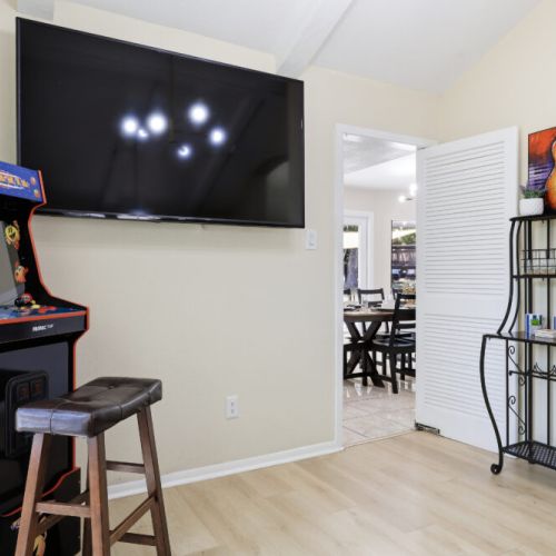 We also include a smart TV so you can have extra fun while playing with your loved ones.