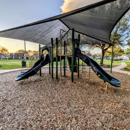Your kids will love it as well. Swing set included in the park