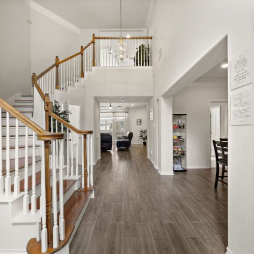 Your way to the second floor.