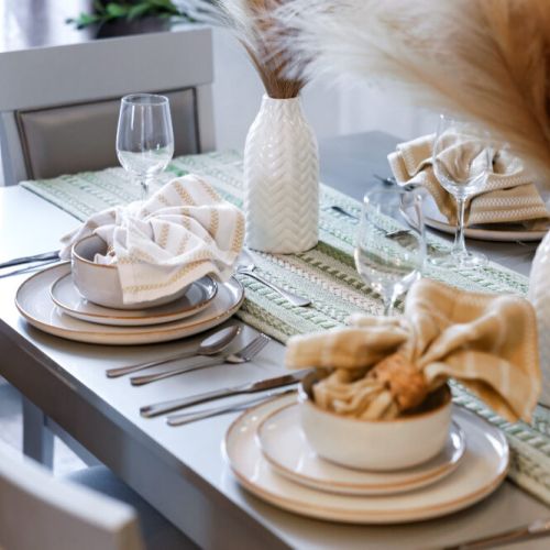 Enjoy a dining area full of natural light.