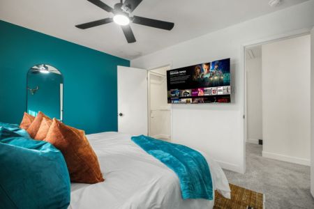 TVs and full-lenght mirrors included in all bedrooms.