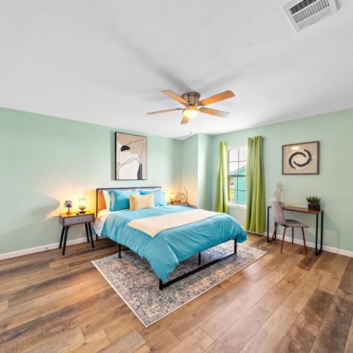 TVs included in all bedrooms! Desk and comfortable chair included.