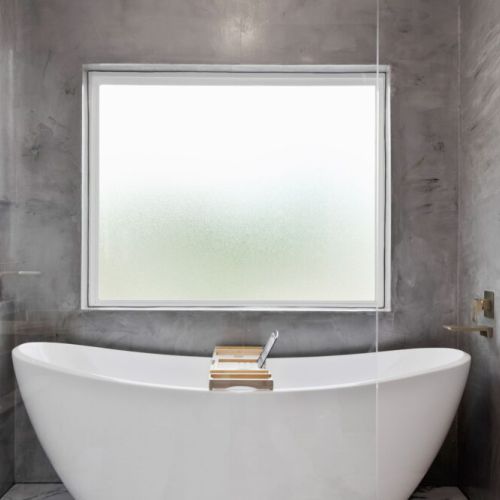 Gorgeous soaking tub in master bathroom