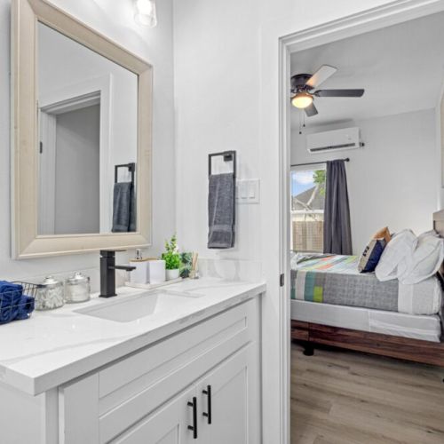 Bath robes and towels included.