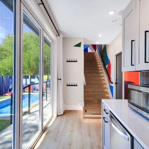 Direct access to the pool area.