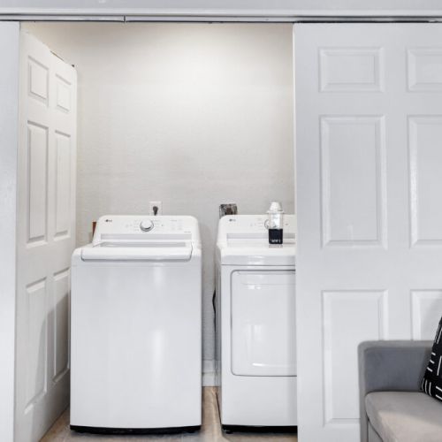 Fully-equipped laundry room.Fully-equipped laundry room.